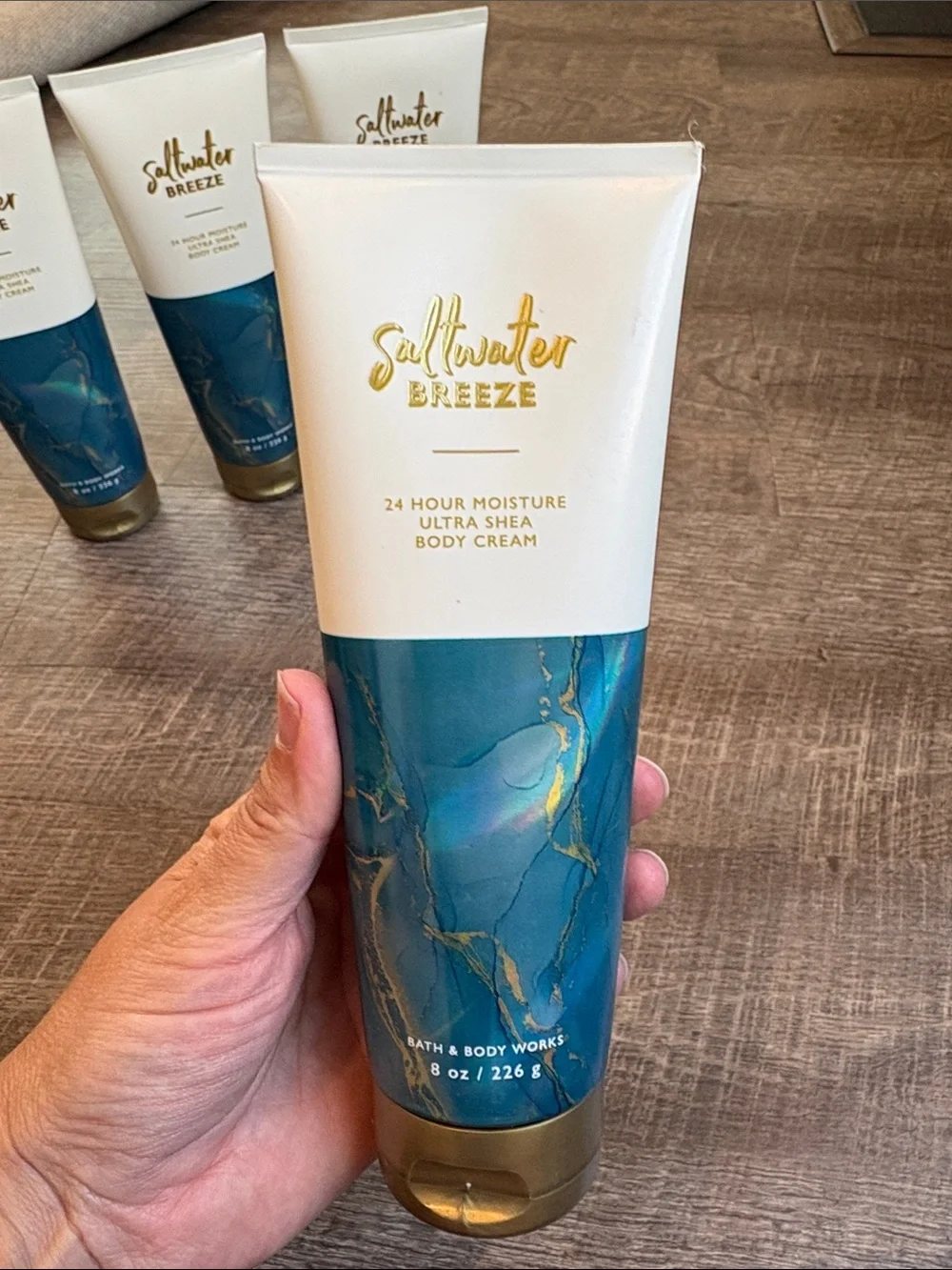 Bath & Body Works Saltwater Breeze Ultra Shea Body Cream 8oz Lot of 4